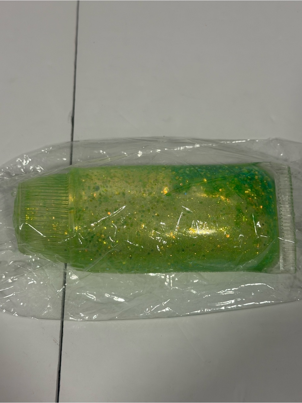 Green Glitter slow rise squishy toothpaste